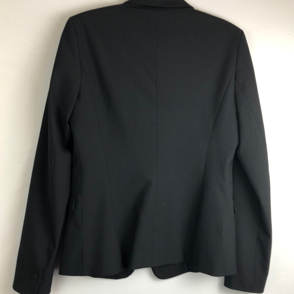 Zara Basic Black Single Button Blazer Tuxedo Lapel - image 8
